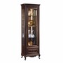 Casa Padrino Luxus Barock Vitrine Dunkelbraun 66,2 x H. 206,6 cm - Barock M�bel