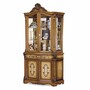Casa Padrino Luxus Barock Vitrine Braun / Naturfarben H. 232 cm - Barockstil M�bel 
