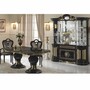 Casa Padrino Luxus Barock Vitrine Schwarz / Gold 173 x H. 213 cm - Barock M�bel - Made in Italy