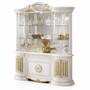 Casa Padrino Luxus Barock Vitrine Wei� / Gold 173 x H. 213 cm - Barock M�bel - Made in Italy