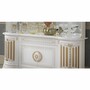 Casa Padrino Luxus Barock Vitrine Wei� / Gold 173 x H. 213 cm - Barock M�bel - Made in Italy