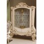 Casa Padrino Luxus Barock Vitrine Creme / Gold / Grau H. 220 cm - Barock M�bel