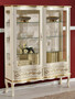 Casa Padrino Luxus Barock Vitrine Creme / Gold - Handgefertigter italienischer Barockstil Vitrinenschrank - Barockstil M�bel - Italienische Barock M�bel - Luxus Qualit�t - Made in Italy