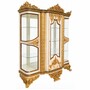 Casa Padrino Luxus Barock Vitrine Wei� / Gold / Braun 170 x H. 230 cm - Prunkvoller Massivholz Vitrinenschrank - Barock M�bel