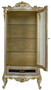 Casa Padrino Luxus Barock Vitrine Silber / Gold - Handgefertigter Massivholz Vitrinenschrank - Barock Wohnzimmer M�bel
