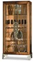 Casa Padrino Luxus Barock Vitrine mit 2 Glast�ren Braun / Silber H. 191,5 cm - Barock M�bel - Made in Italy 