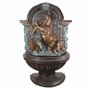Casa Padrino Barock Bronze Wandbrunnen Pferde H. 176 cm - Barock Garten Accessoires 