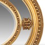 Casa Padrino Luxus Barock Wandspiegel Oval Gold 120 cm - Massiv und Schwer - Goldener Spiegel