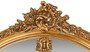 Casa Padrino Luxus Barock Wandspiegel Oval Gold 120 cm - Massiv und Schwer - Goldener Spiegel