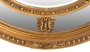Casa Padrino Luxus Barock Wandspiegel Oval Gold 120 cm - Massiv und Schwer - Goldener Spiegel