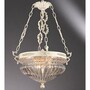 Casa Padrino Luxus Barock H�ngeleuchte Elfenbein  50 x H. 75 cm - Barockstil Messingguss Pendelleuchte - Made in Italy 
