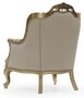 Casa Padrino Luxus Barock Sessel Grau / Gold H. 105 cm - Barock M�bel