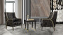 Casa Padrino Luxus Barock Wohnzimmer Sessel Schwarz / Gold / Grau - Handgefertigter Barockstil Sessel mit elegantem Muster - Barock Wohnzimmer M�bel