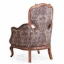 Casa Padrino Luxus Barock Wohnzimmer Sessel mit Kissen Beige / Schwarz / Braun - Barock M�bel
