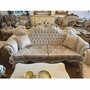 Casa Padrino Luxus Barock Wohnzimmer Set Wei� / Gold - Barockstil M�bel