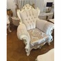 Casa Padrino Luxus Barock Wohnzimmer Set Wei� / Gold - Barockstil M�bel