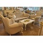 Casa Padrino Luxus Barock Wohnzimmer Set Wei� / Gold - Barockstil M�bel