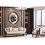 Casa Padrino Luxus Barock Wohnzimmer Set Beige / Braun / Gold - Barock M�bel