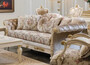 Casa Padrino Luxus Barock Wohnzimmer Set Creme / Rosa / Wei� / Gold - 2 Sofas & 2 Sessel & 1 Couchtisch - Handgefertigte Wohnzimmer M�bel im Barockstil - Edel & Prunkvoll