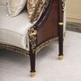 Casa Padrino Luxus Barock Wohnzimmer Set Naturfarben / Dunkelbraun / Gold - Barock M�bel