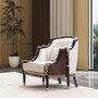 Casa Padrino Luxus Barock Wohnzimmer Set Naturfarben / Dunkelbraun / Gold - Barock M�bel