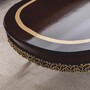 Casa Padrino Luxus Barock Wohnzimmer Set Naturfarben / Dunkelbraun / Gold - Barock M�bel