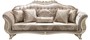 Casa Padrino Luxus Barock Wohnzimmer Set Grau / Creme / Gold - 2 Sofas & 2 Sessel & 1 Couchtisch - Wohnzimmerm�bel im Barockstil - Edle Barock M�bel