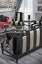 Casa Padrino Luxus Barock Wohnzimmer Set Rot / Schwarz / Gold / Silber - 2 Sofas & 2 Sessel & 1 Couchtisch & 1 Beistelltisch - Barock Wohnzimmerm�bel
