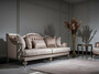 Casa Padrino Luxus Barock Wohnzimmer Set Rosa / Silber - 2 Sofas & 2 Sessel & 1 Couchtisch - Handgefertigte Wohnzimmer M�bel im Barockstil - Edel & Prunkvoll