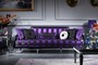 Casa Padrino Luxus Barock Wohnzimmer Set Lila / Schwarz / Silber - 2 Sofas & 2 Sessel & 1 Couchtisch & 2 Beistelltische - Barockm�bel