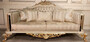 Casa Padrino Luxus Barock Wohnzimmer Sofa Gold / Creme / Gold - Handgefertigtes Barockstil Sofa - Luxus Wohnzimmer M�bel im Barockstil - Barock M�bel - Edel & Prunkvoll