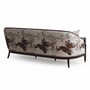Casa Padrino Luxus Barock Sofa Creme / Dunkelbraun / Gold 227 cm - Barock M�bel