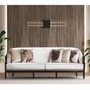 Casa Padrino Luxus Barock Sofa Creme / Dunkelbraun / Gold 227 cm - Barock M�bel