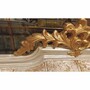 Casa Padrino Luxus Barock Wohnzimmer Sofa Gold / Wei� / Grau / Gold H. 239 cm - Barock M�bel