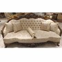 Casa Padrino Luxus Barock Sofa Beige / Braun / Gold H. 234 cm - Barock Wohnzimmer M�bel