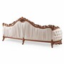Casa Padrino Luxus Barock Wohnzimmer Sofa Wei� / Braun 295 cm - Barock M�bel