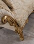 Casa Padrino Luxus Barock Sofa Wei� / Gold 235 cm - Barock Wohnzimmer M�bel