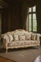 Casa Padrino Luxus Barock Wohnzimmer Sofa Creme-Wei� / Gold 240 cm - Barock M�bel 