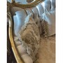 Casa Padrino Luxus Barock Wohnzimmer Sofa Creme / Gold 220 cm - Barock M�bel