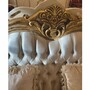 Casa Padrino Luxus Barock Wohnzimmer Sofa Creme / Gold 220 cm - Barock M�bel