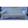 Casa Padrino Luxus Barock Sofa mit Glitzersteinen und Kissen 228 cm - Barockstil M�bel