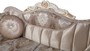 Casa Padrino Luxus Barock Sofa mit Kissen Beige / Wei� / Gold 237 x 90 x H. 99 cm - Barock Wohnzimmer M�bel