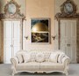 Casa Padrino Luxus Barock Sofa Hellrosa / Wei� / Gold 237 x 90 x H. 99 cm - Wohnzimmer Sofa mit dekorativen Kissen - Barockstil M�bel