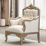 Casa Padrino Luxus Barock Wohnzimmer Set Creme / Grau / Gold - Barock M�bel