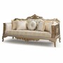 Casa Padrino Luxus Barock Wohnzimmer Set Creme / Grau / Gold - Barock M�bel