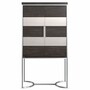 Casa Padrino Luxus Barschrank / Weinschrank Braun / Silber H. 198 cm - Bar M�bel