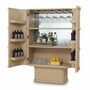 Casa Padrino Luxus Barschrank / Weinschrank mit 2 T�ren Beige H. 145,5 cm - Bar M�bel