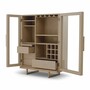 Casa Padrino Luxus Barschrank Beige / Messing H. 150 cm - Bar M�bel