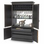 Casa Padrino Luxus Barschrank Schwarz 153 x H. 250 cm - Luxus Bar M�bel