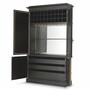 Casa Padrino Luxus Barschrank Schwarz 153 x H. 250 cm - Luxus Bar M�bel